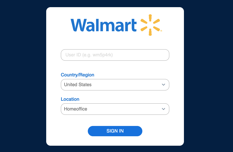 one walmart login